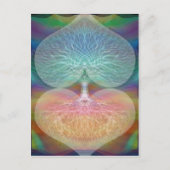 Boom van het leven regenboogharten briefkaart (Voorkant)