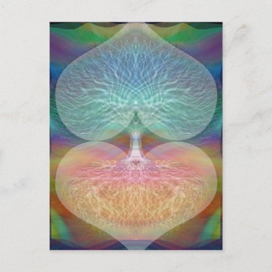 Boom van het leven regenboogharten briefkaart (Voorkant)