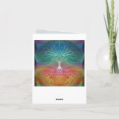 Boom van het leven regenboogharten kaart (Achterkant)