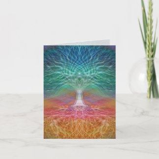 Boom van het leven regenboogharten kaart