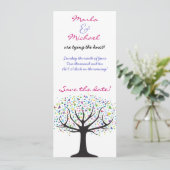 Boom van het Leven sparen de Datum Uitnodiging van (Staand voorkant)