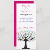 Boom van het Leven sparen de Datum Uitnodiging van (Voorkant / Achterkant)