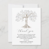 Boom van het leven Sympathie Dank u kaarten (Voorkant)