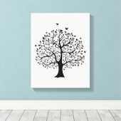 Boom van het leven Uitgerekt Canvas Print (Insitu (Houten vloer))