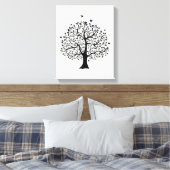 Boom van het leven Uitgerekt Canvas Print (Insitu (Slaapkamer))