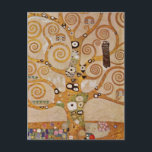 Boom van het leven van Gustav Klimt, gestileerde A Briefkaart<br><div class="desc">Levensboom (1905-1911) van Gustav Klimt. De boom of Life is een Art Nouveau-schilderij met de kennisboom die de zwarte roofvogel ter discussie stelt, het symbool van de dood. De normale levenscyclus zoals begrepen door Freud en Klimt. De Stoclet Frieze is een reeks symbolistische panelen en het laatste geweldige muurwerk van...</div>