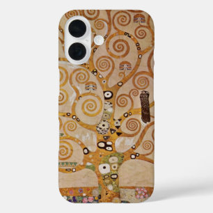 Boom van het leven van Gustav Klimt, gestileerde A iPhone 16 Hoesje