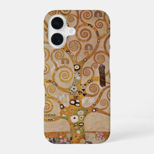 Boom van het leven van Gustav Klimt, gestileerde A iPhone 16 Hoesje