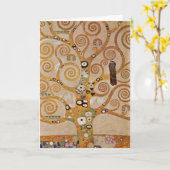 Boom van het leven van Gustav Klimt, gestileerde A Kaart (Gele Bloem)