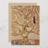 Boom van het leven van Gustav Klimt, gestileerde A Kaart (Voorkant / Achterkant)