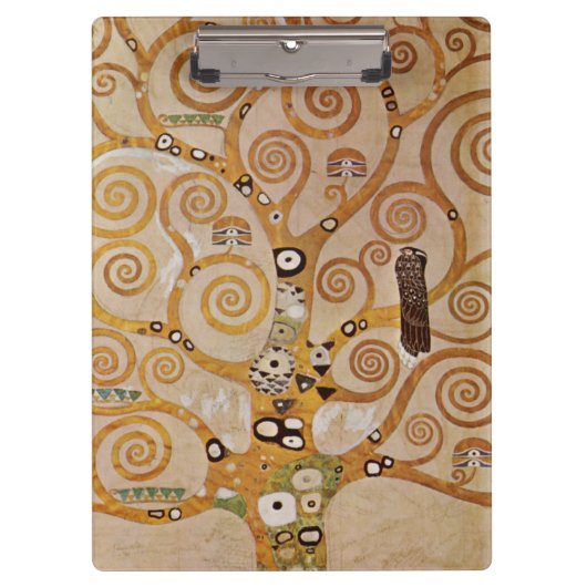 Boom van het leven van Gustav Klimt, gestileerde A Klembord (Voorkant)