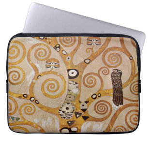 Boom van het leven van Gustav Klimt, gestileerde A Laptop Sleeve