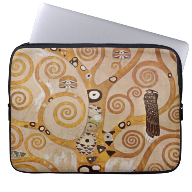Boom van het leven van Gustav Klimt, gestileerde A Laptop Sleeve (Voorkant)