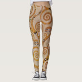 Boom van het leven van Gustav Klimt, gestileerde A Leggings (Voorkant)