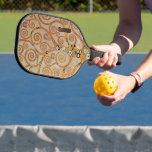 Boom van het leven van Gustav Klimt, gestileerde A Pickleball Paddle<br><div class="desc">Levensboom (1905-1911) van Gustav Klimt. De boom of Life is een Art Nouveau-schilderij met de kennisboom die de zwarte roofvogel ter discussie stelt, het symbool van de dood. De normale levenscyclus zoals begrepen door Freud en Klimt. De Stoclet Frieze is een reeks symbolistische panelen en het laatste geweldige muurwerk van...</div>