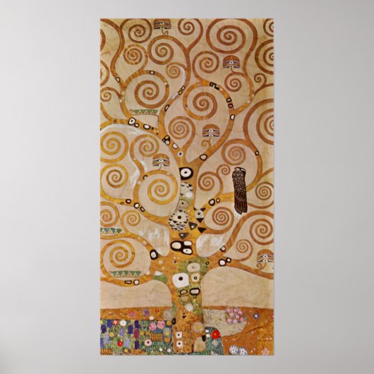 Boom van het leven van Gustav Klimt, gestileerde A Poster (Voorkant)