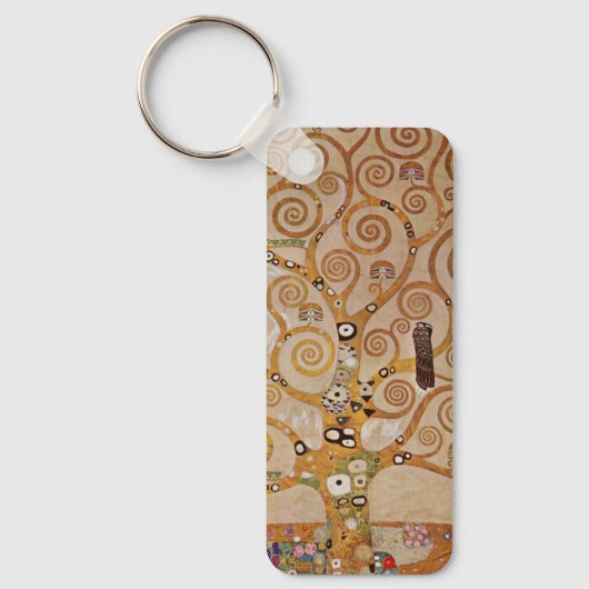 Boom van het leven van Gustav Klimt, gestileerde A Sleutelhanger (Voorkant)
