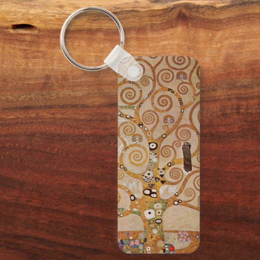 Boom van het leven van Gustav Klimt, gestileerde A Sleutelhanger (Voorkant)