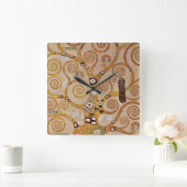 Boom van het leven van Gustav Klimt, gestileerde A Vierkante Klok (Huis)