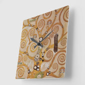 Boom van het leven van Gustav Klimt, gestileerde A Vierkante Klok (Hoek)