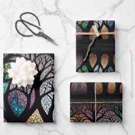 Boom van het Leven verbindt de hemel, aarde, onder Inpakpapier Vel