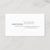 Boom van het Leven Verpleegkundige, Zorgverlener V Visitekaartje (Achterkant)