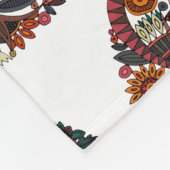 boom van het leven wit fleece deken (Hoek)