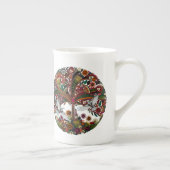 boom van het leven wit porselein kop (Rechts)