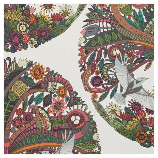 boom van het leven wit stof (Swatch)