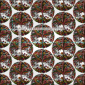 boom van het leven wit stof (Delen)