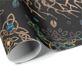 Boom van het leven - Yggdrasil Golden en marmer Cadeaupapier (Rol Hoek)