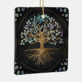 Boom van het leven - Yggdrasil - Goud en gekleurde Keramisch Ornament (Rechts)