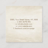 Boom van het leven - Yggdrasil - Kleurrijke blader Vierkante Visitekaartje (Achterkant)