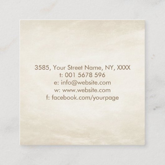 Boom van het leven - Yggdrasil - Kleurrijke blader Vierkante Visitekaartje (Achterkant)