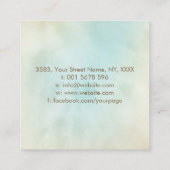 Boom van het leven - Yggdrasil - Marble Leaves Vierkante Visitekaartje (Achterkant)