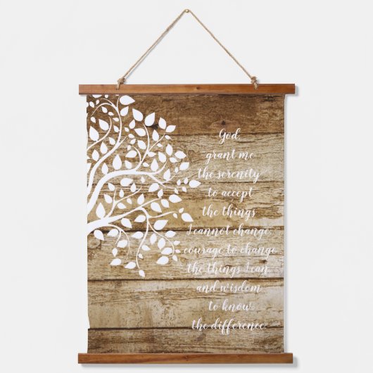 Boom van het levensonderhoud gebed hangend wandkleed (Voorkant)