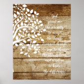 Boom van het levensonderhoud gebed poster (Voorkant)