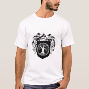 Boom van het levensschild van wapens t-shirt