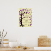 Boom van het Life Quaker Wedding Certificate (vpi) Poster (Keuken)