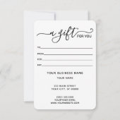 Boom van het "Life Tarot Astrology Gift Certificat (Achterkant)