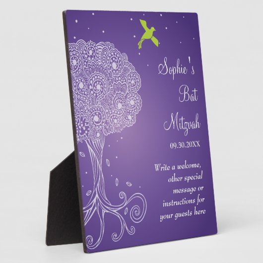  boom van het Paarse Leven Fotoplaat (Zijkant)