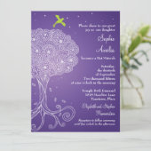 boom van het Paarse Leven Kaart (Staand voorkant)