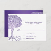  boom van het Paarse Leven: Mitzvah RSVP (Voorkant / Achterkant)