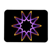 Boom van het Paarse Oranje stersymbool van het lev Magneet (Horizontaal)