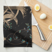 Boom van het Pentagram van het Leven Theedoek (Quarter Fold)