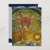 Boom van het reddingswerk briefkaart (Voorkant / Achterkant)