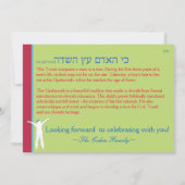 Boom van het veld - Opwaardering uitnodiging. Kaart (Achterkant)