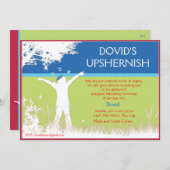 Boom van het veld - Opwaardering uitnodiging. Kaart (Voorkant / Achterkant)