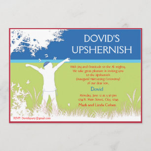 Boom van het veld - Opwaardering uitnodiging. Kaart