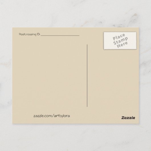 Boom van het verleden briefkaart (Achterkant)